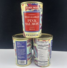 2X Trader Joe’s Wild Caught Alaskan Pink Salmon 14.75oz Exp 6/2028 Salmon & Salt