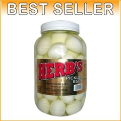 Gallon Size Herb’s Pickled Eggs – Whole Eggs in Flavorful Vinegar Brine