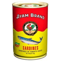 425g Ayam Brand Sardines Fish in Tomato Sauce Free Shipping