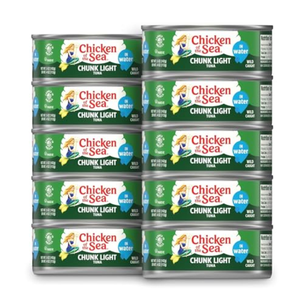 Chicken of the Sea Chunk Light Tuna in Water 5 oz. Can Pack of 10