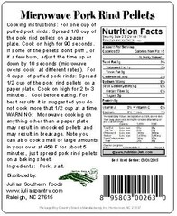 Microwave Pork Puffies Pork Rinds, Original, 5 Lb