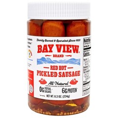 Bay View Packing Tavern Style Smoked Polish Sausage – 12 Pack case of 8oz jars