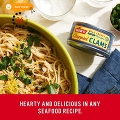 Snow’s Wild Caught Chopped Clams Canned, 6.5 oz Can Ounce (Pack of 6)