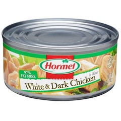 Hormel Canned White and Dark Chunk Chicken 🍗 5 Ounce (Pack of 12)
