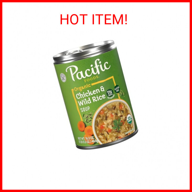Pacific Foods Organic Wild Rice Chicken Soup, 16.3 Oz Can