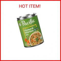 Pacific Foods Organic Wild Rice Chicken Soup, 16.3 Oz Can