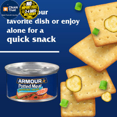 Armour Star Potted Meat, Ready to Eat Canned 10g 3 Ounce (Pack of 12)