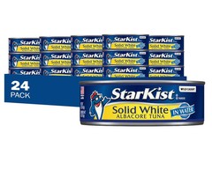 StarKist Solid White Albacore, Tuna in Water, 5 oz (24 Pack) Canned Tuna Fish