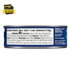 Chunk Light Tuna in Water (5 Oz – 1 Pack) Wild Caught Canned Tuna, 20G Protein p