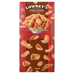 Hot and Spicy Pork Rinds Snacks 1.75 Oz Bag 18-Pack Crunchy Keto Friendly Gluten