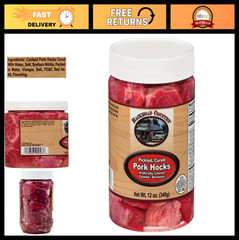 Fully Cooked Boneless Pickled Pork Hocks in Jar, 12 oz – Ready to Eat, Amish Mad