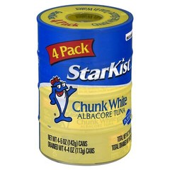 Atun Blanco En Trozos En Agua, Lata De 5 Oz, 4 Unidades, Paquete De 1