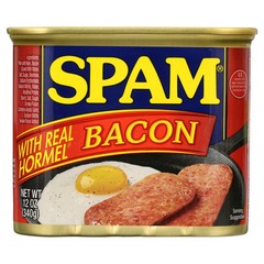 (3 pack) SPAM With Real HORMEL Bacon, 7 G Protein per Serving,12 oz Aluminum Can