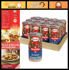 Sausage Hash 14 oz – 12 Pack, Ready to Eat, Convenient Meal, Breakfast Essential