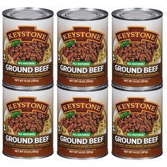 All-Natural Fully Cooked Ground Beef 14 Oz Canned Meat, 5-Year Shelf Life, Glute