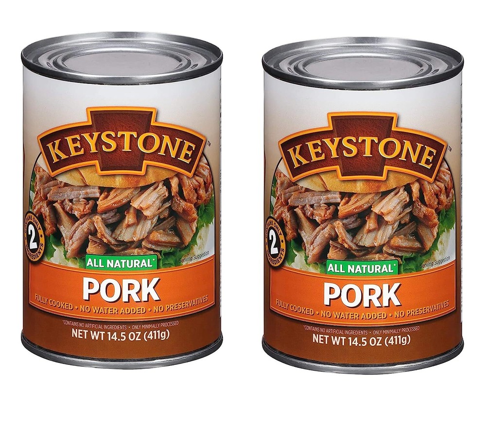 Keystone Meats Natural Pork Fully Cooked 14.5 oz No Preservatives Serve BBQ Pie✅