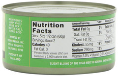 Natural Fancy White-Lump Crab Meat, 6-Ounce Cans (Pack of 12)