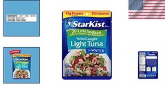 Reduced Sodium Wild Caught Tuna Pouch – 2.6oz Ready-to-Eat Protein Snack