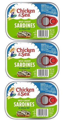 Chicken of the Sea Sardines Wild Caught in Olive Oil 3 Pack