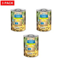 Sweet Harvest Pineapple Chunks in 100% Pineapple Juice, 20 oz Can – Pack of 3