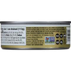 (8 pack)Solid Yellowfin/Light Tuna in Extra Virgin Olive Oil, Lemon Dill, 4.5 oz