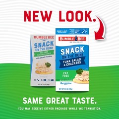 Bumble Bee Snack On The Run FatFree Tuna Salad with Crackers Kit Ready to Eat…