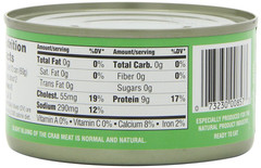 Natural Fancy White-Lump Crab Meat, 6-Ounce Cans (Pack of 12)