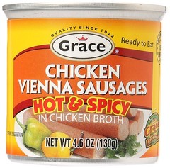 Grace Hot & Spicy Chicken Vienna Sausages, 5oz