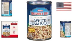Snow’s Italian Style White Clam Sauce, 15 oz Can – Made with Fresh Clams, Gar…