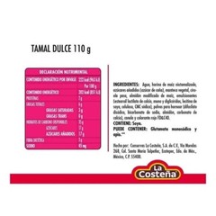 5X TAMALES DULCES – Sweet Tamales – 110g Each One (Pack of 5)
