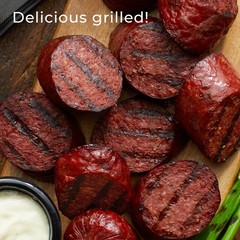 Farms Party-Size Signature Beef Summer Sausage, 26 ounces Gluten Free, 100% Beef