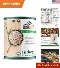 Delicious All Natural Canned Turkey 28 Oz – Perfect for Meals & Emergency Prep