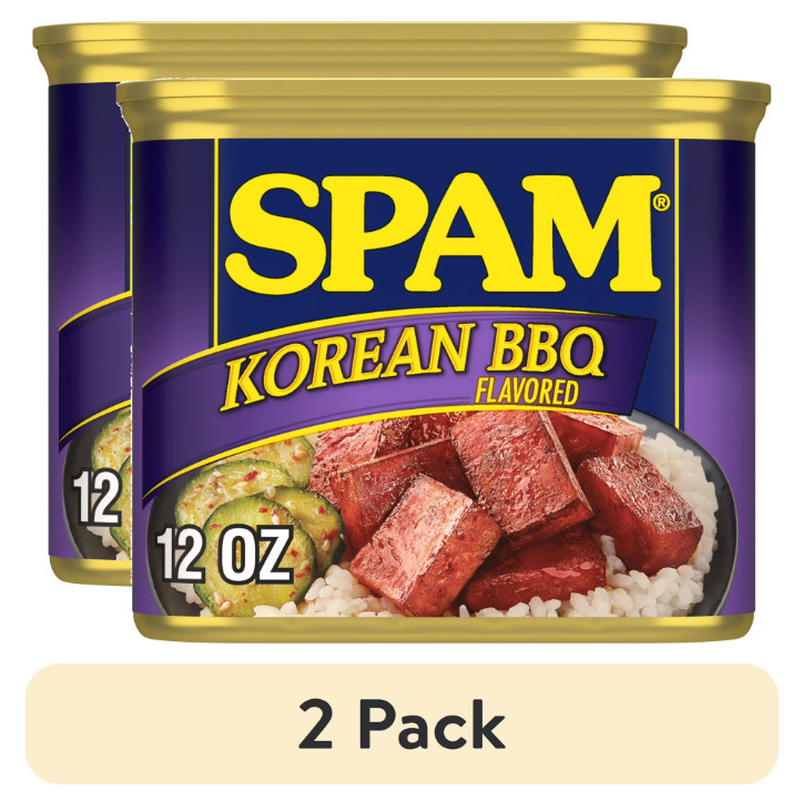 (2 pack) SPAM Korean BBQ Flavored, Shelf Stable, 12 oz Aluminum Can…