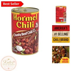 Quick Savory Meal: 15 oz Chunky Beef Chili with Beans – Perfect for All Ages