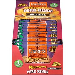 Lowrey’s Bacon Curls Microwave Pork Rinds (Chicharrones), Original, 1.75 Ounc…