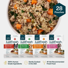 28 Pack JustFresh Home-Cooked Variety Pack – Beef, Chicken, Pork, Turkey