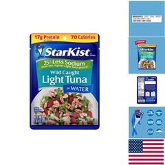 Reduced Sodium Wild Caught Tuna Pouch – 2.6oz Ready-to-Eat Protein Snack