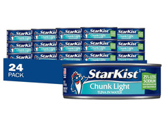 25% Less Sodium Chunk Light Tuna in Water – 5 Oz Can (Pack of 24)