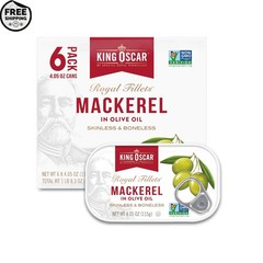 Skinless & Boneless Mackerel In Olive Oil, 4.05-Ounce Cans (Pack Of 6)