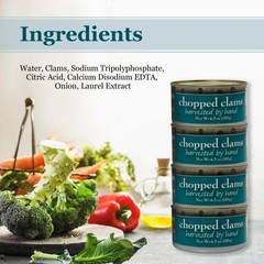 COLES CANNED AND CHOPPED CLAMS – Harvested in Crystal Clear Water, Gluten Fre…