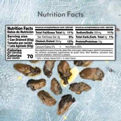 Roland Foods Premium Smoked Petite Oysters in Oil, Wild Caught, 3 Oz Tin 10-Tins