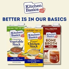 Kitchen Basics Unsalted Chicken Stock – 32 oz (Pack of 12)