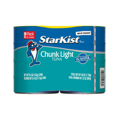 StarKist chunk light tuna in water, 5 oz, 8 Cans FREE SHIPPING.