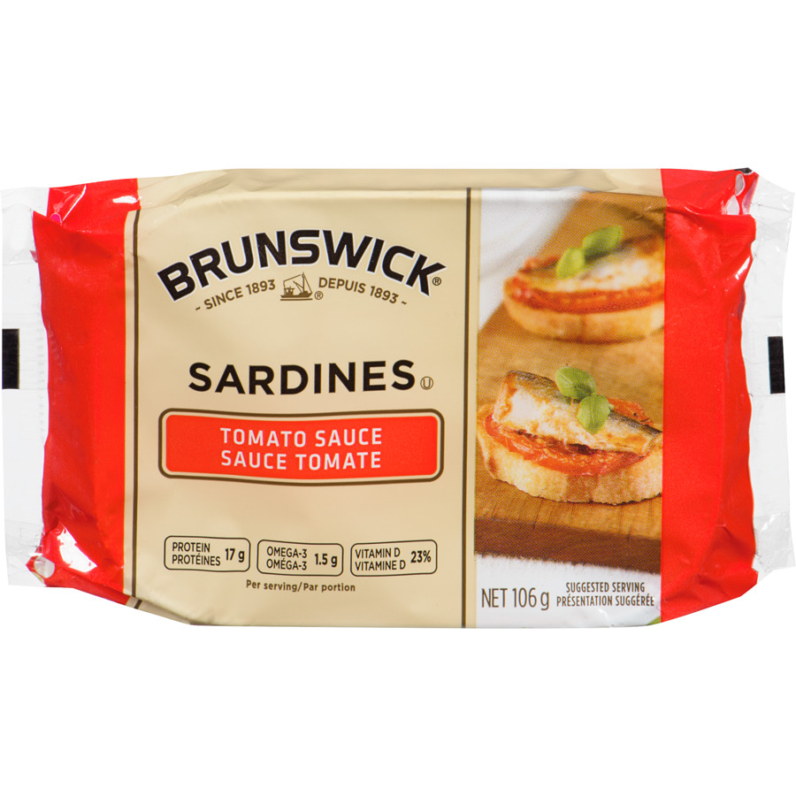 Brunswick Sardines in Tomato Sauce 106g x 10 Product of Canada