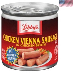 Easy Prepared Chicken Vienna Sausage in Broth – 4.6 OZ, Perfect for Recipes