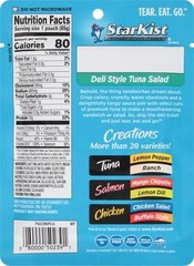 StarKist Tuna Creations Deli Style Tuna Salad Pouch (3 oz) Wild Caught, High Pro
