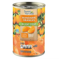 Sweet Harvest Mandarin Oranges in Light Syrup, 15 oz – Pack of 3