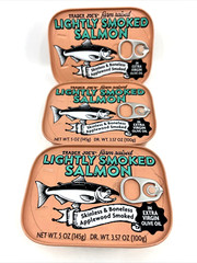 3X Trader Joe’s Light Smoked Salmon 5oz In EVOO Extra Virgin Olive Oil Delicious