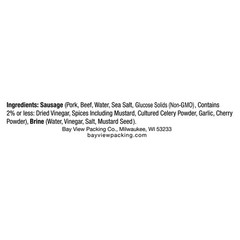 Bay View Packing Tavern Style Smoked Polish Sausage – 12 Pack case of 8oz jars