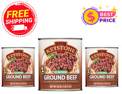 Free Shipping Keystone All Natural Ground Beef, 28 oz Can 3 cans